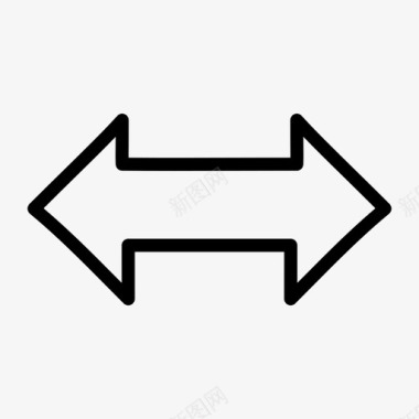 箭头两个方向绘制点图标图标
