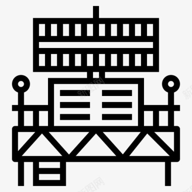 天线机场通信图标图标