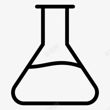 锥形瓶化学化学实验室图标图标