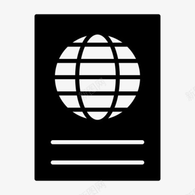 护照国际旅游图标图标