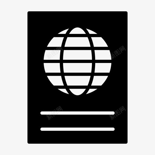 护照国际旅游图标svg_新图网 https://ixintu.com 交通 假日 国际 图标 护照 旅游