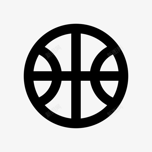 篮球标志运动图标svg_新图网 https://ixintu.com 标志 符号 篮球 运动