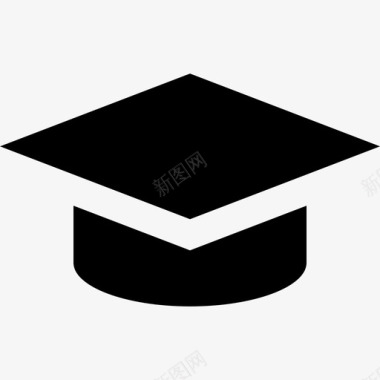 毕业帽毕业生砂浆板图标图标