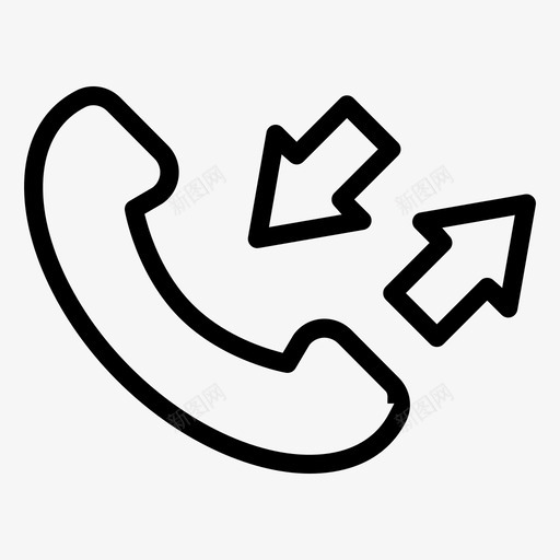 电话通话客服图标svg_新图网 https://ixintu.com 客服 电话 通话