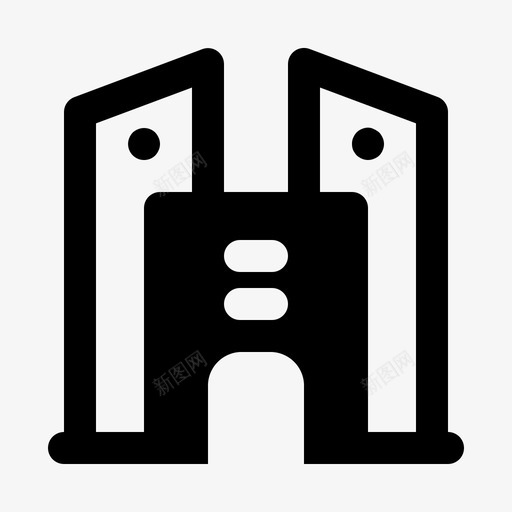 建筑产业结构图标svg_新图网 https://ixintu.com 产业 建筑 建筑标志 结构