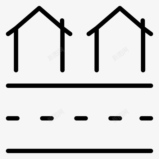 不动产房屋住宅图标svg_新图网 https://ixintu.com 不动产 住宅 建筑物 房屋