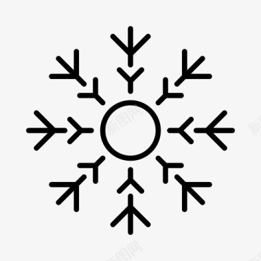 冰晶阿尔卑斯山圣诞节图标图标