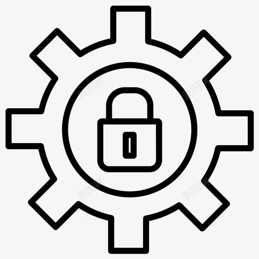 档位发动机锁定图标svg_新图网 https://ixintu.com 发动机 安全粗体lineset71 档位 设置 锁定