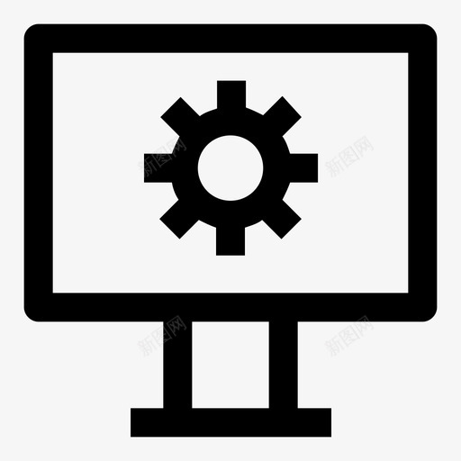 桌面设置配置设备图标svg_新图网 https://ixintu.com 桌面 设备 设置 配置 首选项