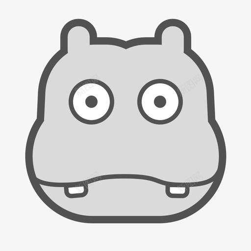 hipposvg_新图网 https://ixintu.com hippo 填充 线性 多色 可爱