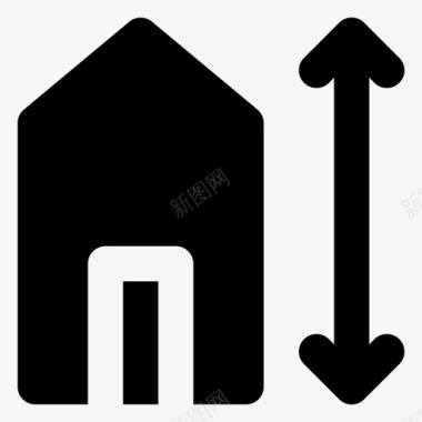 高房子房地产图标图标