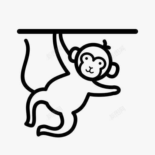 猴子表演动物猿图标svg_新图网 https://ixintu.com 丛林 动物 猴子表演 猿 黑猩猩