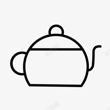 茶壶咖啡壶水壶图标图标