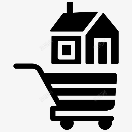 买房住房贷款房产图标svg_新图网 https://ixintu.com 买房 住房贷款 房产 房地产