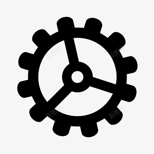 齿轮工程工具机床图标svg_新图网 https://ixintu.com 工程工具 机床 设置 车辆齿轮 齿轮