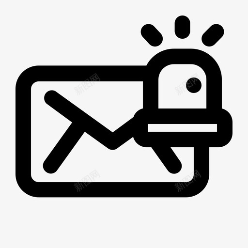 电子邮件紧急重要通知图标svg_新图网 https://ixintu.com 样式 电子邮件 紧急 警报 通知 重要