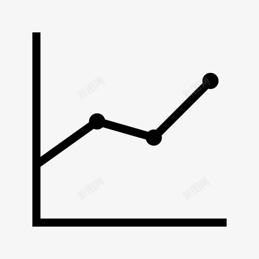 折线图分析点图标svg_新图网 https://ixintu.com 分析 字形图和图表 折线图 点
