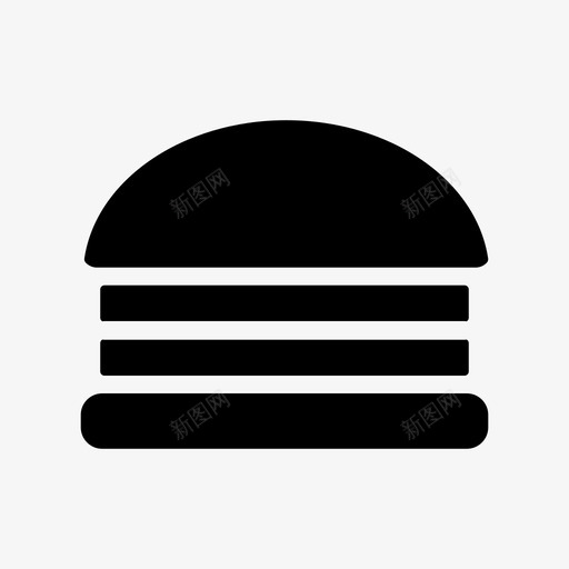 汉堡食物垃圾食品图标svg_新图网 https://ixintu.com 垃圾 字形 汉堡 食品 食物