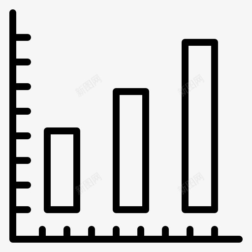 市场营销条形图统计图标svg_新图网 https://ixintu.com 商业营销 市场营销 条形图 统计