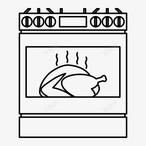 烧嘴烹饪家用电器图标svg_新图网 https://ixintu.com 厨房用具 家用电器 烤箱 烧嘴 烹饪