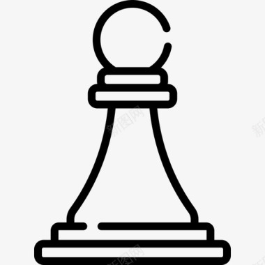 国际象棋市场增长13线性图标图标