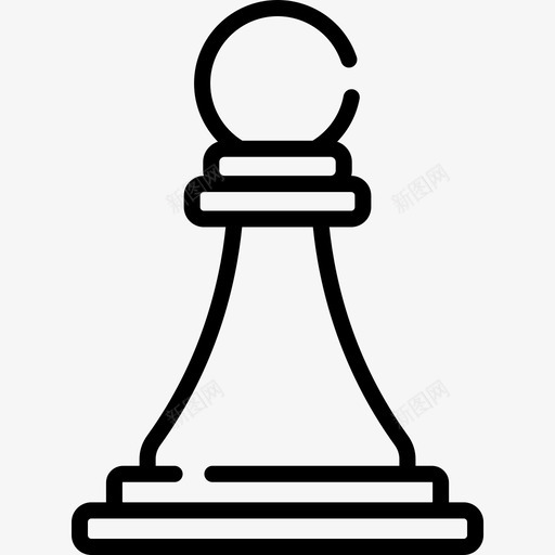 国际象棋市场增长13线性图标svg_新图网 https://ixintu.com 国际象棋 增长 市场 线性