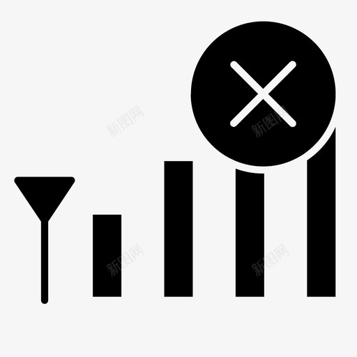 没有信号计算机设备图标svg_新图网 https://ixintu.com 互联网 技术 技术符号 没有信号 计算机 设备