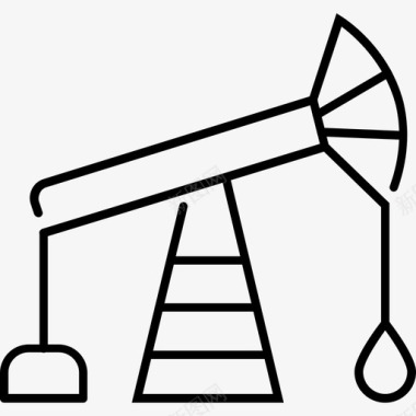 石油平台产量图标图标