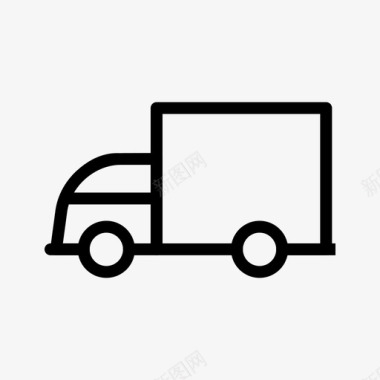 重型卡车汽车运输图标图标