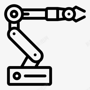 机器人手臂未来机器人图标图标
