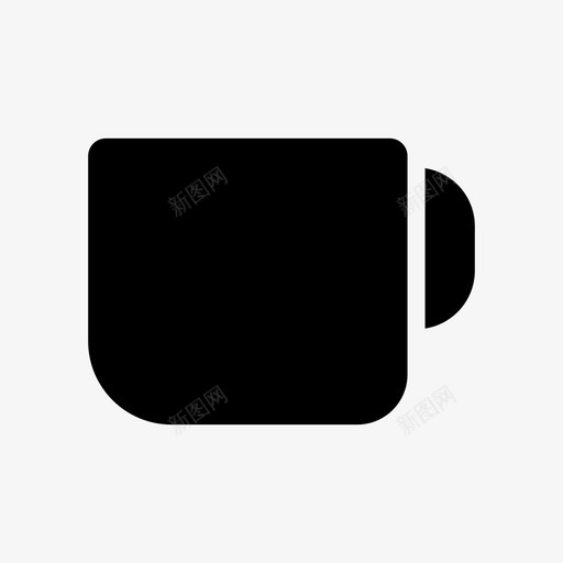 玻璃饮料咖啡图标svg_新图网 https://ixintu.com 办公室 咖啡 玻璃 雕文 饮料 马克