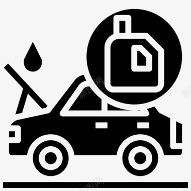 换油汽车汽车服务图标图标