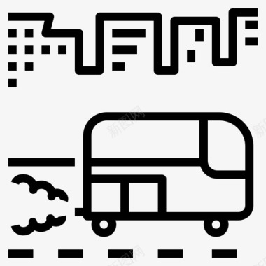 公共汽车货物驾驶图标图标