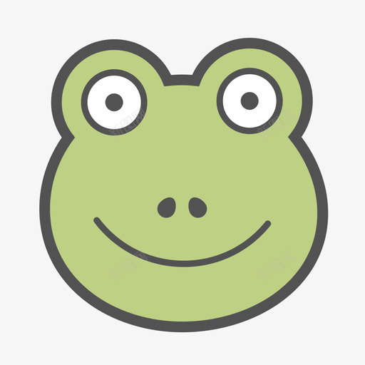 frogsvg_新图网 https://ixintu.com frog 填充 线性 多色 可爱