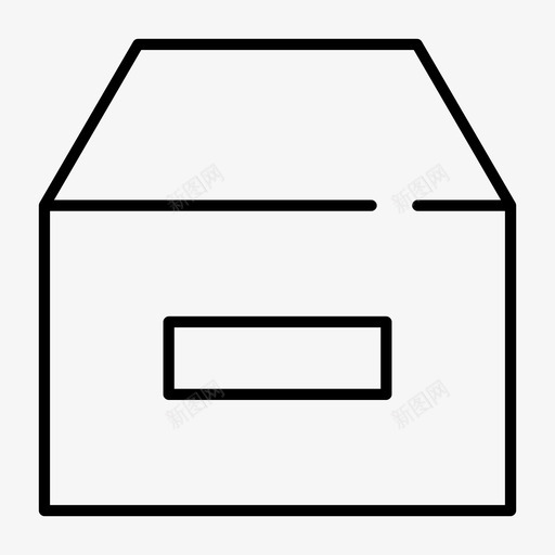 盒子3d纸板箱图标svg_新图网 https://ixintu.com 3d 储存 其他 包装 形状 盒子 立方体 纸板