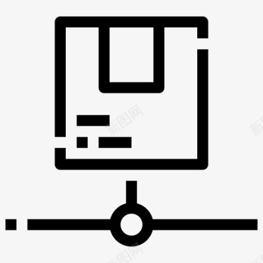 物流盒子礼品图标图标