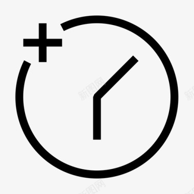 新时间时钟截止日期图标图标