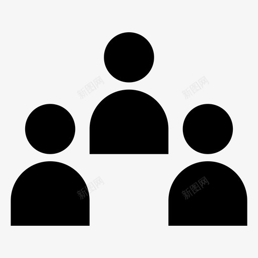 团体朋友关系图标svg_新图网 https://ixintu.com 关系 商业 团体 团队 字形 工具 朋友