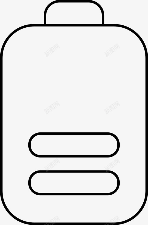 电池2充电低图标svg_新图网 https://ixintu.com 充电 典型 普通 电池 通经