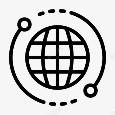 互联网地球星球图标图标