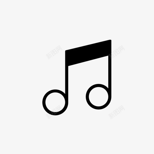 音乐艺术音符图标svg_新图网 https://ixintu.com 声音 艺术 音乐 音符