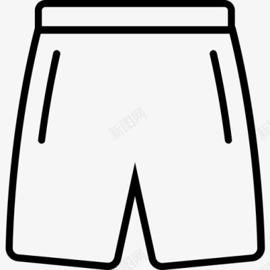 服装网球短裤运动图标图标