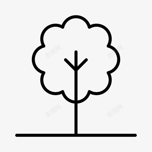 树木环境绿色植物图标svg_新图网 https://ixintu.com 公园 户外 树木 环境 绿色植物 自然