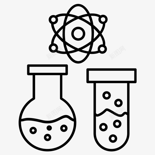 化学品烧杯化学实验室图标svg_新图网 https://ixintu.com 化学品 化学实验室 化学常规管线59 烧杯 科学 试管