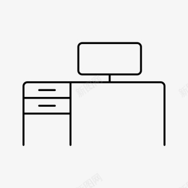 书桌家具家用图标图标