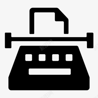 打字机机器打字图标图标