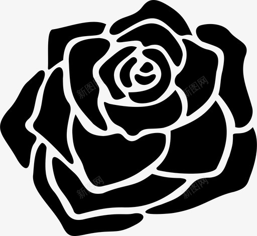 玫瑰美人观赏植物图标svg_新图网 https://ixintu.com 玫瑰 玫瑰花 白玫瑰 红玫瑰 美人 观赏植物