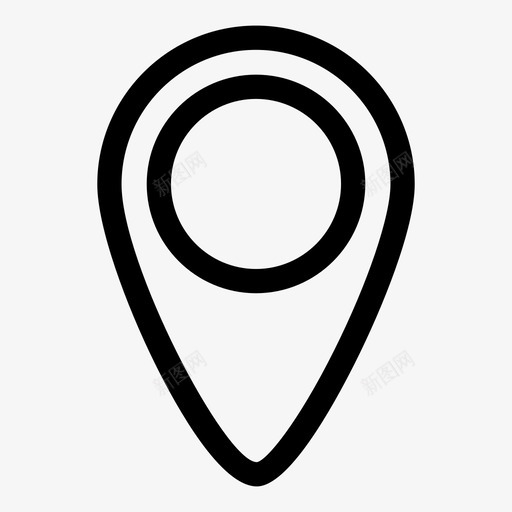 点gps地图图标svg_新图网 https://ixintu.com gps pin 地图 导航 标记