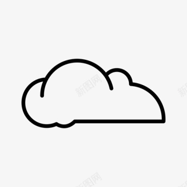 云icloud气象学图标图标
