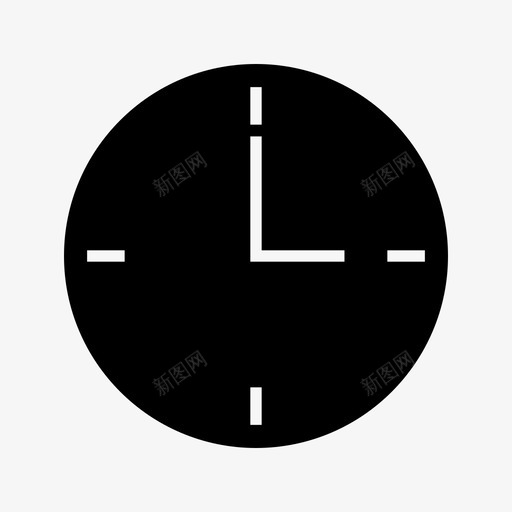 时间时钟家具图标svg_新图网 https://ixintu.com 家具 小时 时钟 时间